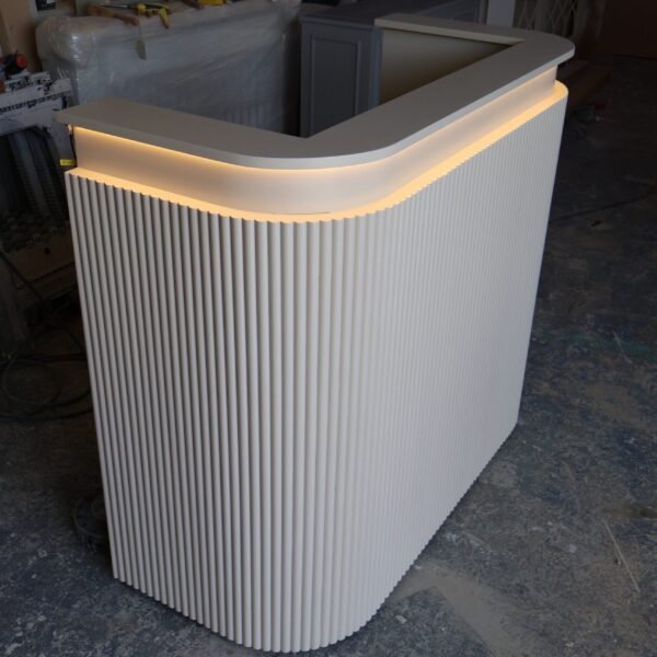Bespoke Luxury Reception Desk, Farrow & Ball Joas White
