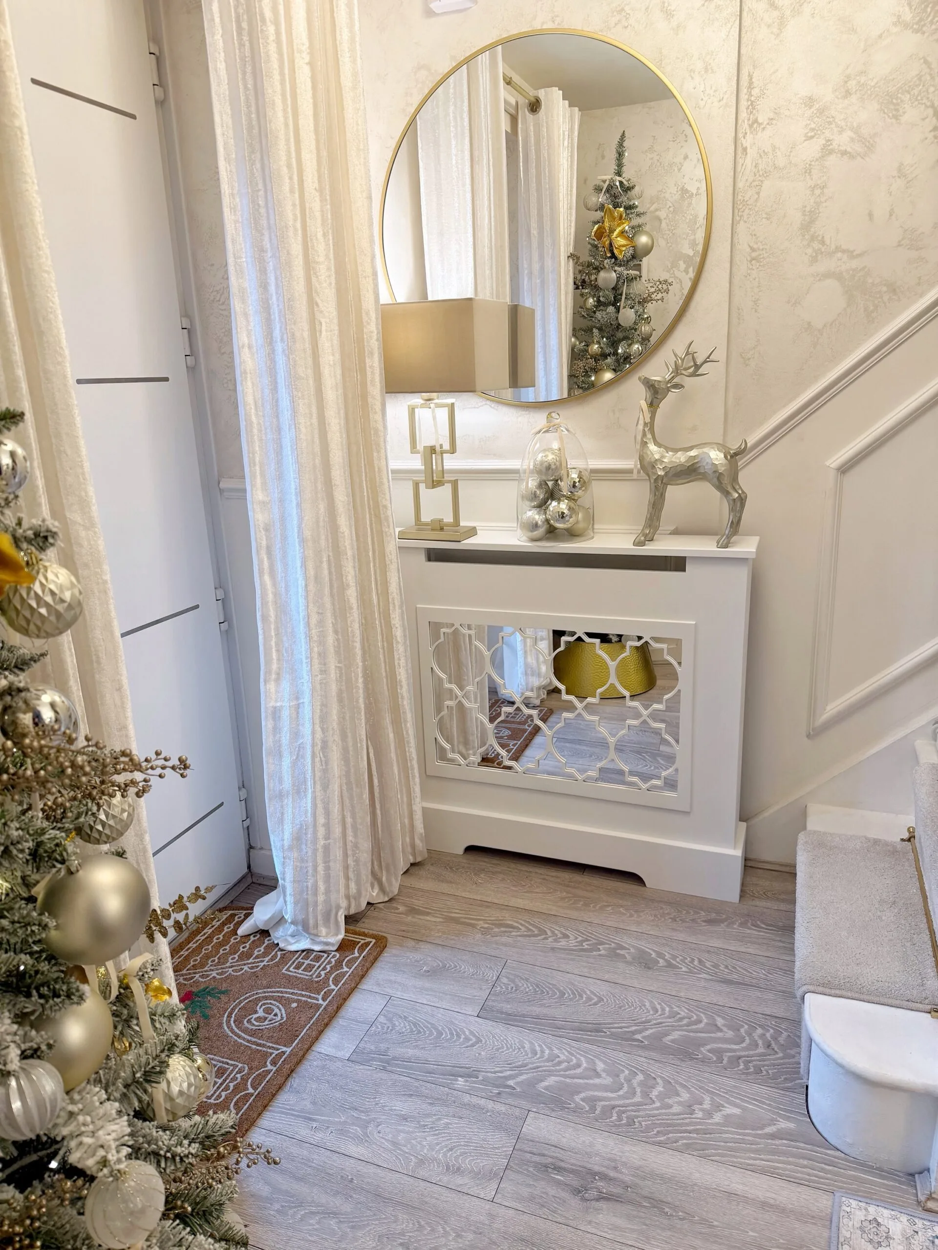 The Sienna Mirrored Radiator Cover, Mirrored Radiator Cabinet, Luxury Decor - Image 3