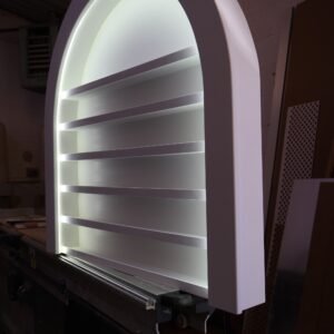 Curved wall display