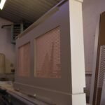 Bespoke Radiator Cover With Two Sections Rattan Grill Image Oxford Stone