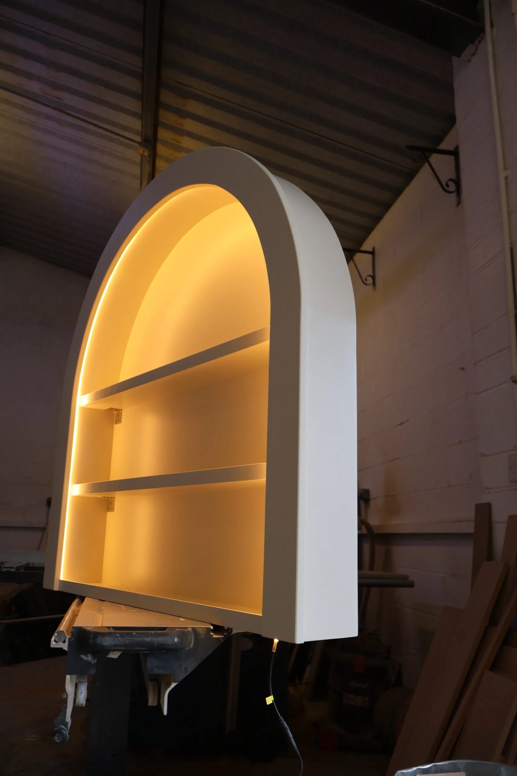 The Duo: 2-Tier Bespoke Curved Salon LED Display - Image 3