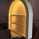 The Duo: 2-Tier Bespoke Curved Salon LED Display