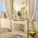 The Sienna Mirrored Radiator Cover, Mirrored Radiator Cabinet, Luxury Decor