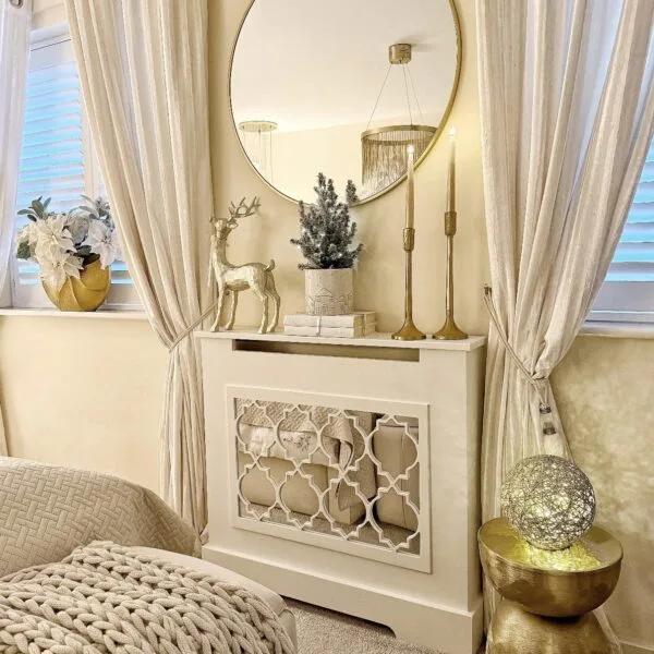 The Sienna Mirrored Radiator Cover, Mirrored Radiator Cabinet, Luxury Decor