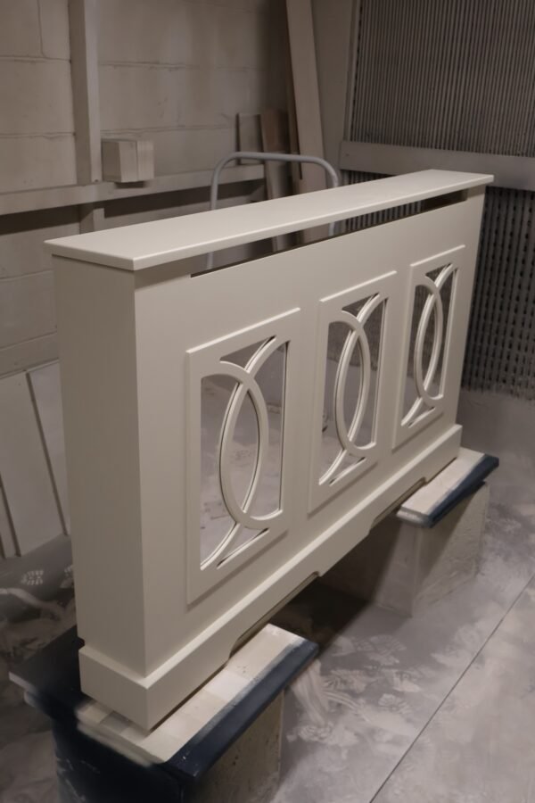 Mirrored Radiator Cabinet Oak Top Radiator Cover The Florence