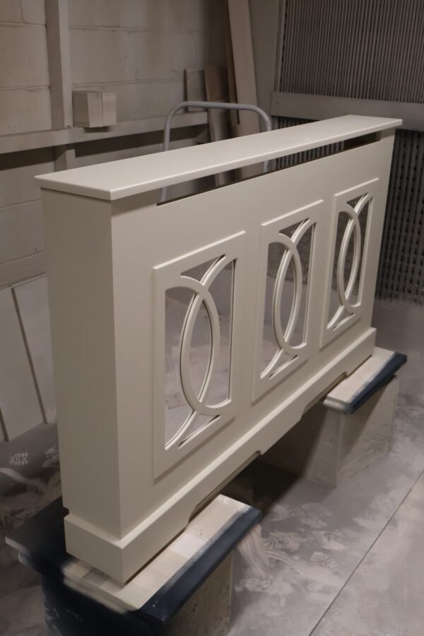 Mirrored Radiator Cabinet Oak Top Radiator Cover The Florence