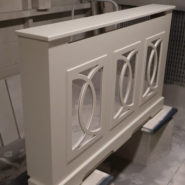 Mirrored Radiator Cabinet Oak Top Radiator Cover The Florence