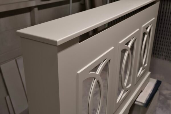 Mirrored Radiator Cabinet Oak Top Radiator Cover The Florence