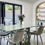 Bespoke Dining Table, Mirrored Dining Table The Florence Design