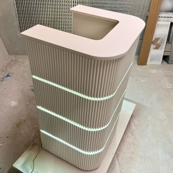 Bespoke U shaped reception desk