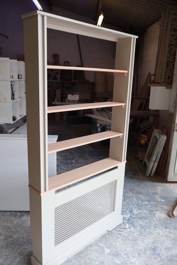 Regency Style Radiator Cover with Integrated Bookshelf