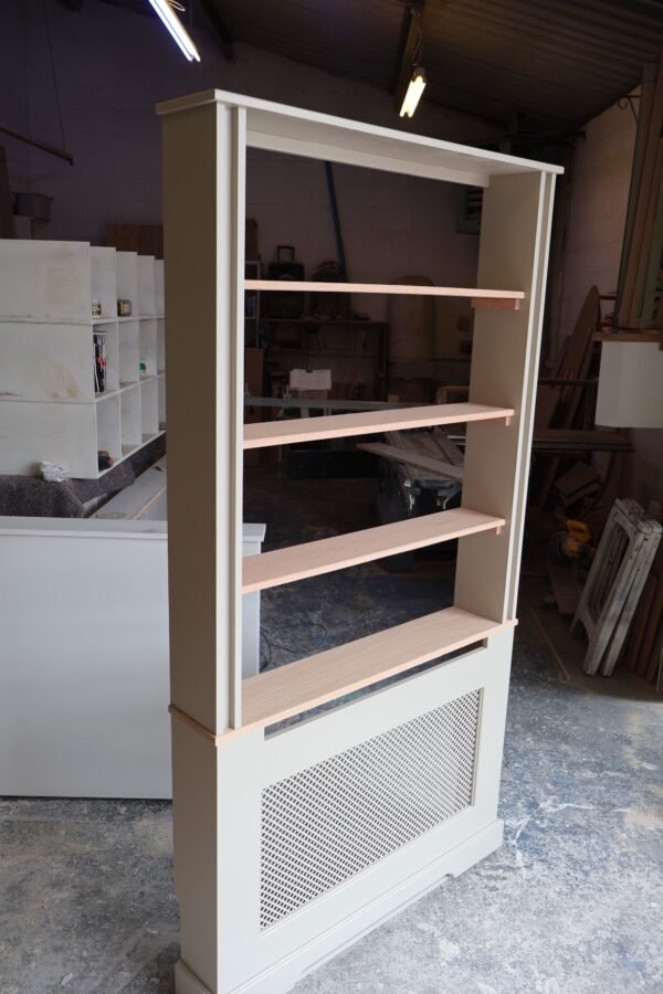 Regency Style Radiator Cover with Integrated Bookshelf