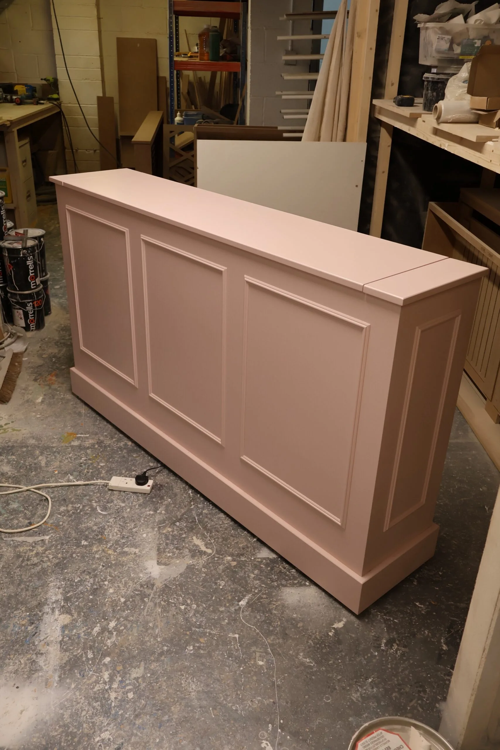 The Beaded Panel Motorised TV Lift Cabinet – Bespoke Luxury