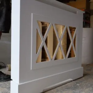 Bailey Mirrored Radiator Cover, Bespoke Radiator Cabinet