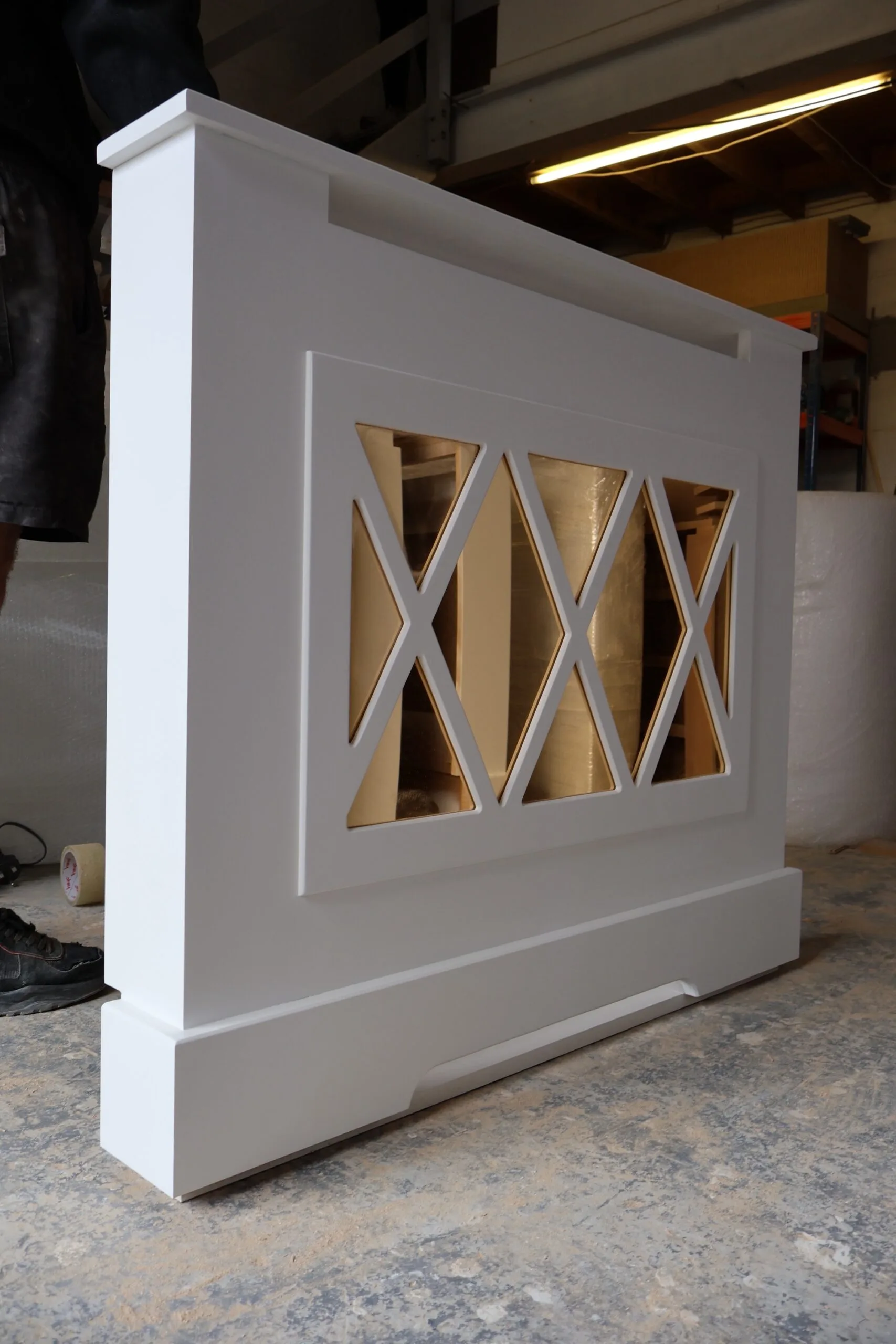 Bailey Mirrored Radiator Cover, Bespoke Radiator Cabinet