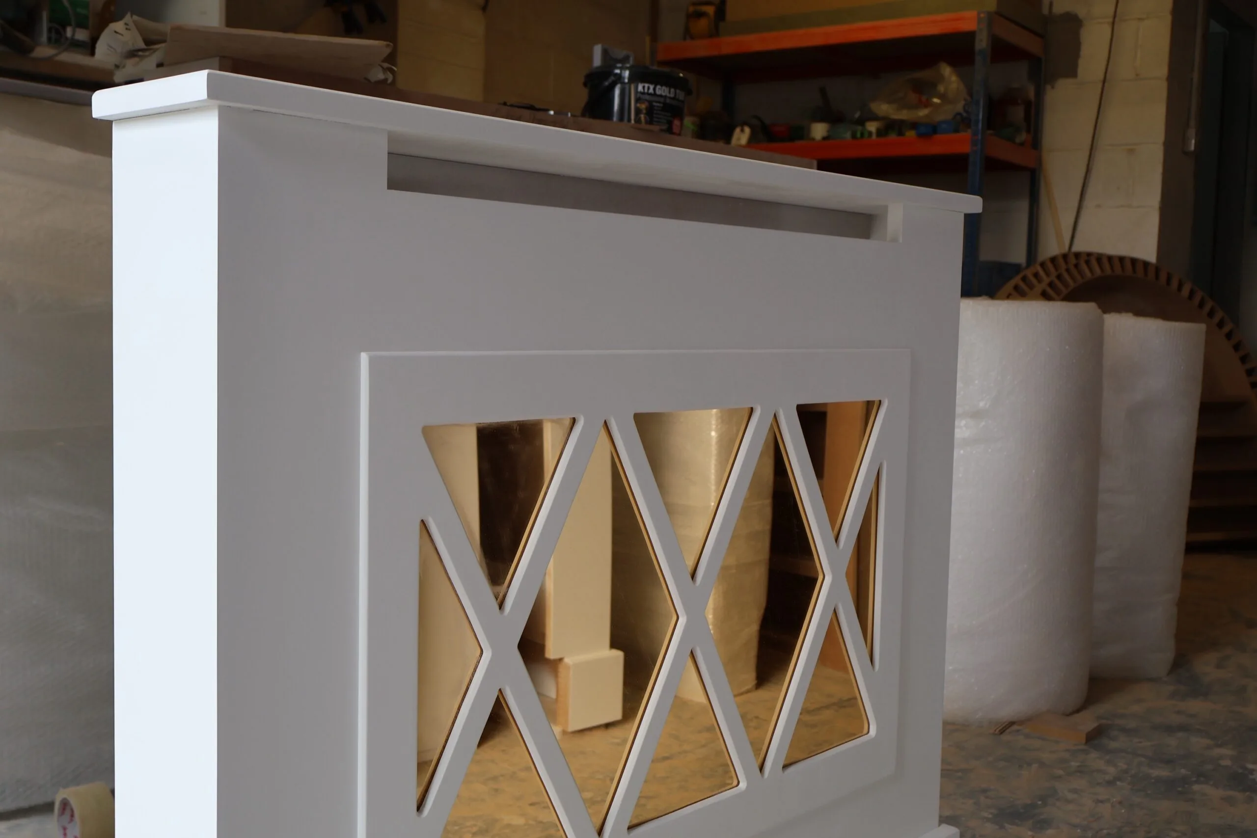 Bailey Mirrored Radiator Cover, Bespoke Radiator Cabinet - Image 2