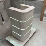 Bespoke U shaped reception desk