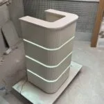 Bespoke U shaped reception desk