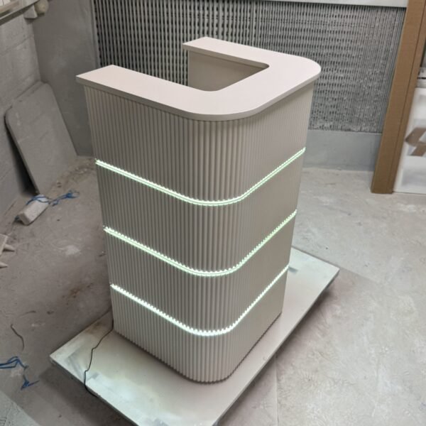Bespoke U shaped reception desk