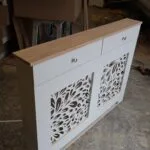 The Floral Collection: Bespoke Radiator Cover with Drawers & Oak Top