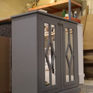 Mirrored Sideboard / TV Cabinet, Diamond Fretwork