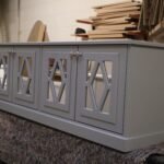 The Grey Diamond: Bespoke Mirrored Sideboard & TV Cabinet