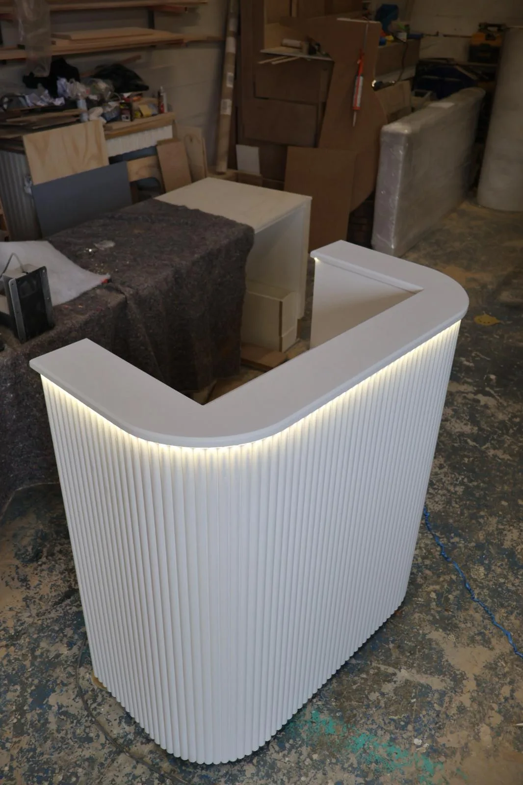 Bespoke Salon Reception Desk Bespoke Salon Reception Desk