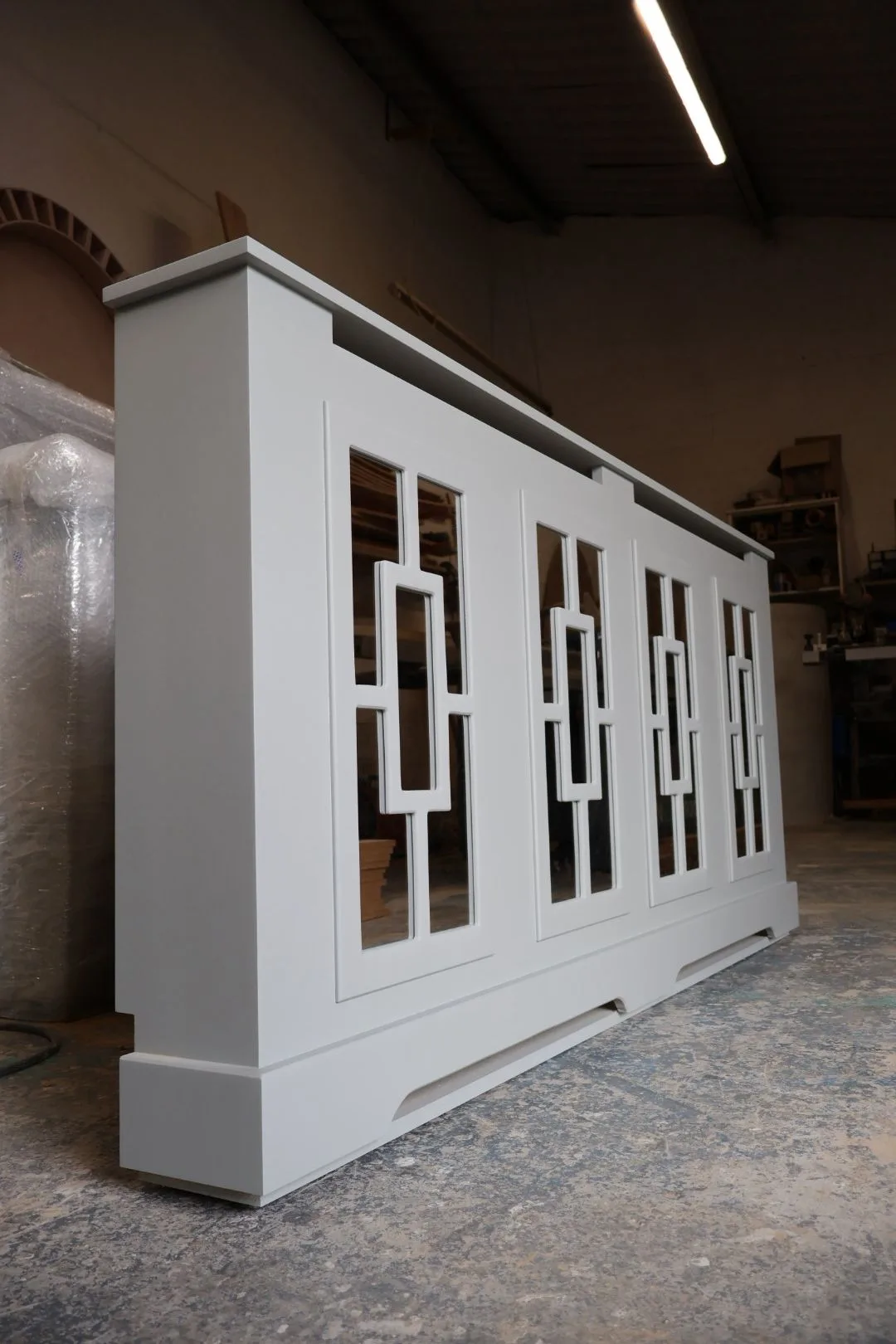 Rectangle Fretwork Radiator Cabinet