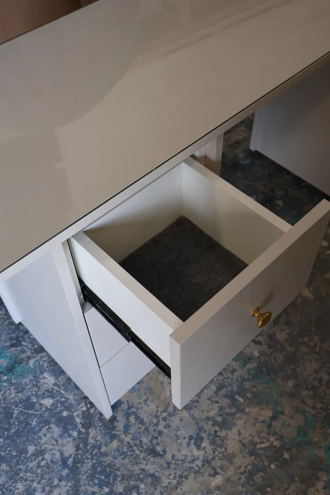 Bespoke Reeded Nail Desk, Handmade Manicure Station, Two Person Station, Nail Tech Desk - Image 4