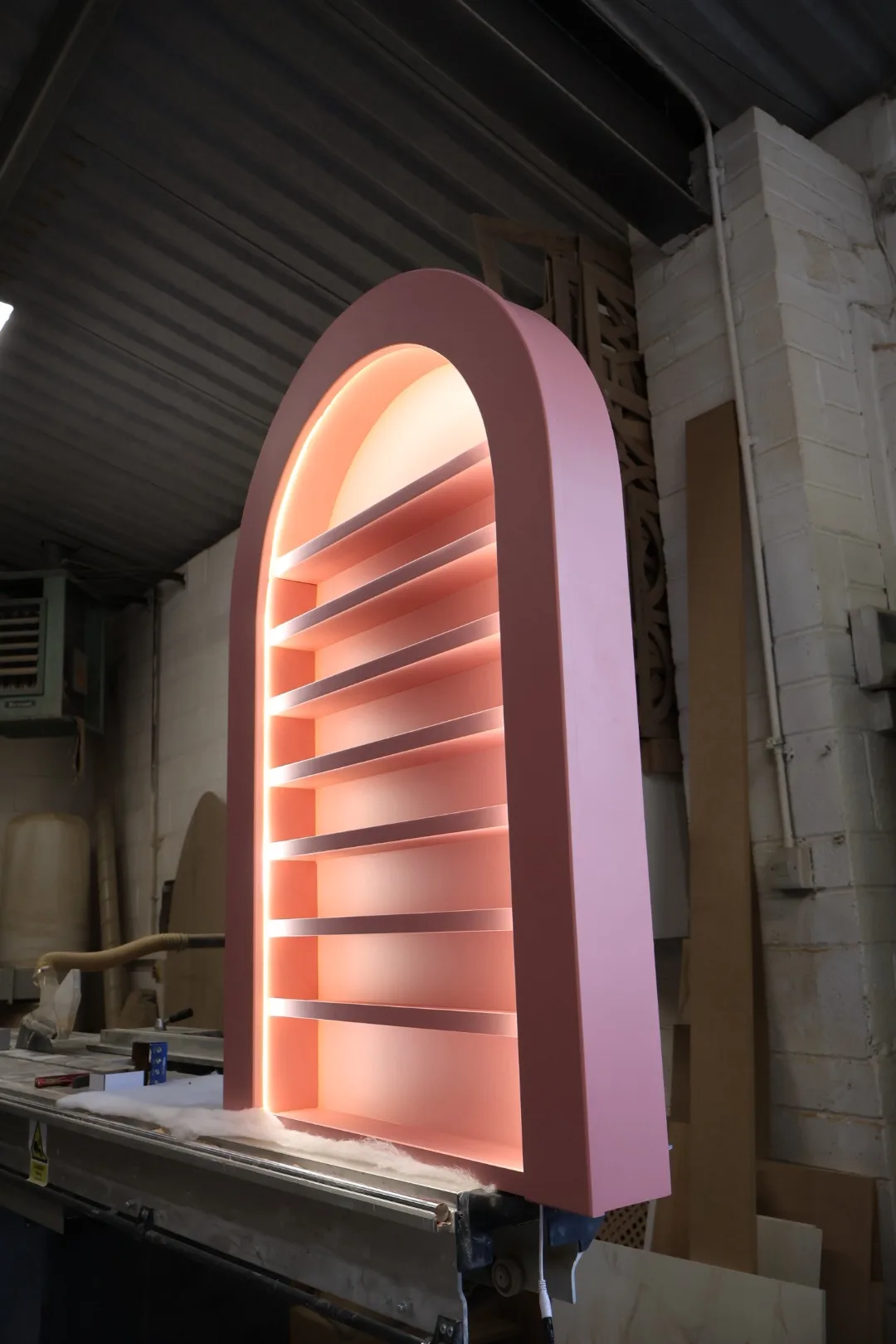 The Aura: Bespoke Curved LED Nail Gel & Polish Display