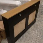 The Hallway Console: Bespoke Radiator Cover with Drawers & Oak Top