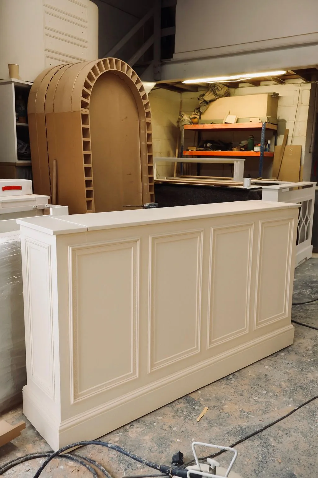 Motorised TV Stand White