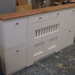 Dual-Storage Radiator Cover – Hallway Console & Cabinet