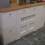 Dual-Storage Radiator Cover – Hallway Console & Cabinet