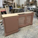 Radiator Cover with Side Storage | Lattice Hallway Console