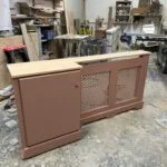 Radiator Cover with Side Storage | Lattice Hallway Console