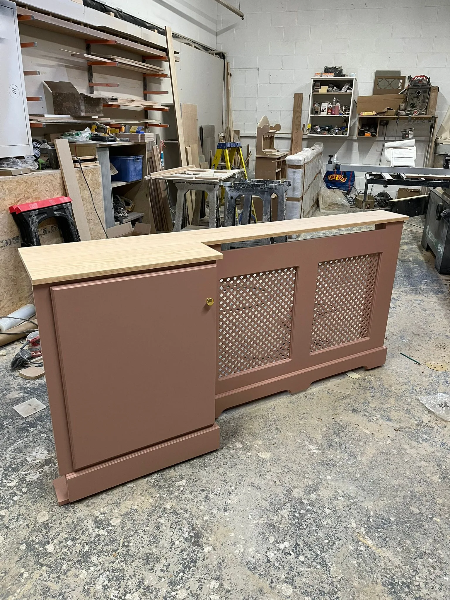 Radiator Cover with Side Storage