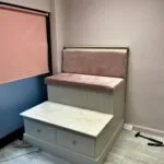 Pedicure station 2 seater with drawers and corian top