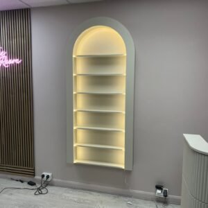 Curved Display | Elegant Wall‑Mounted Feature Unit