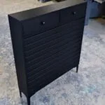 Modern Radiator Drawer Cover with Horizontal Slat Design