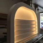 The Aura Arch: Bespoke Curved LED Nail Polish & Salon Display