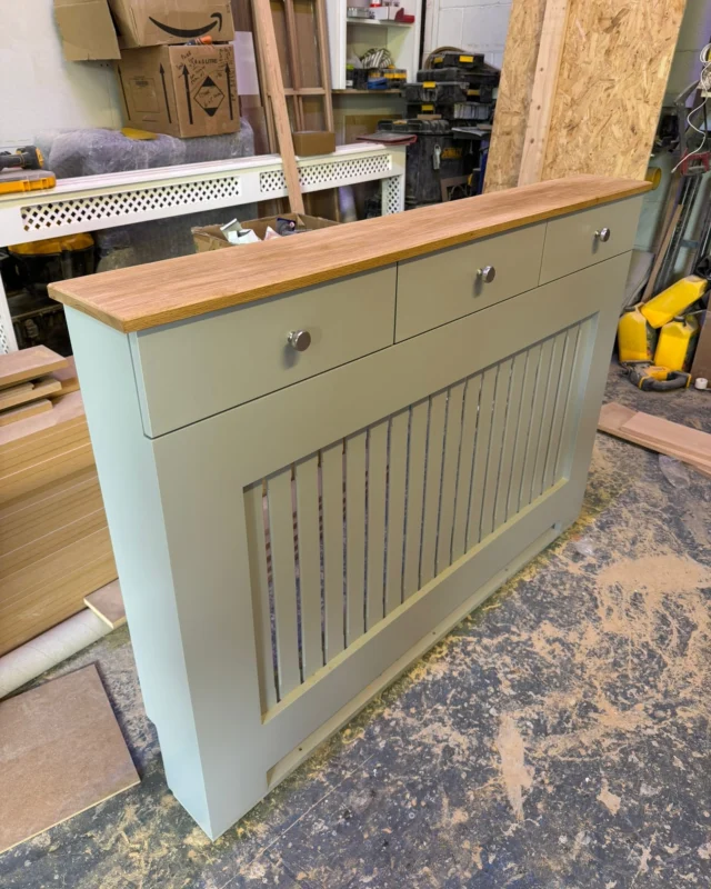 Radiator Cover with drawers, We designed our radiators covers to optimise space and offer solutions for hallways and other rooms which require storage. www.auunique.co.uk