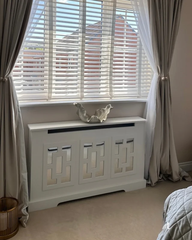 Bespoke Mirrored Radiator Cover, Rectangle Fretwork images by @justmefromyorkshire