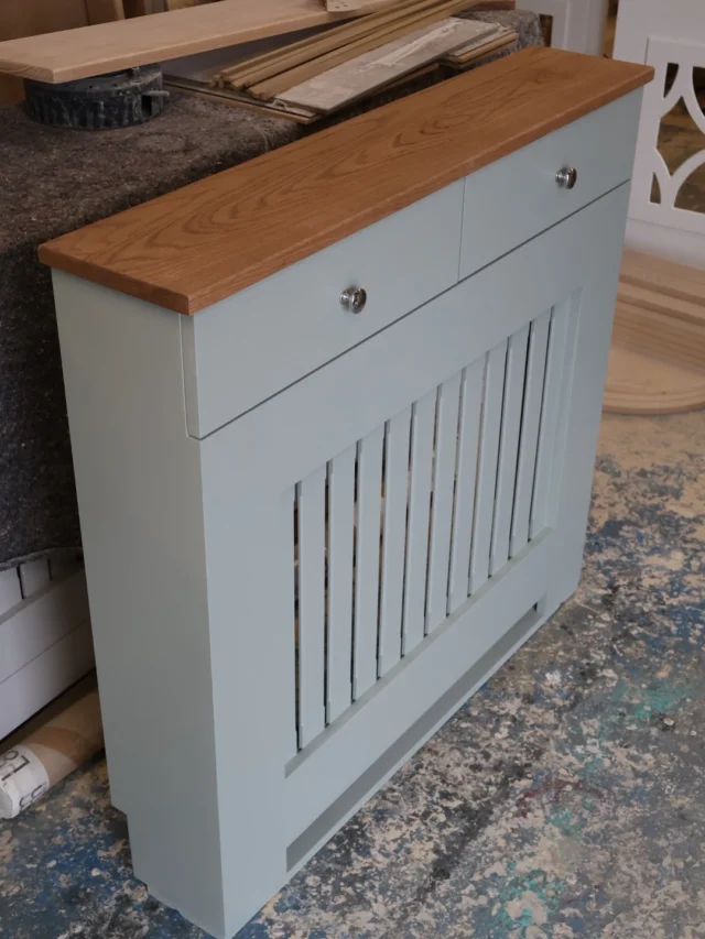 Bespoke Radiator Cover With Drawers 🩶 Custom colour finish 🙌🏼