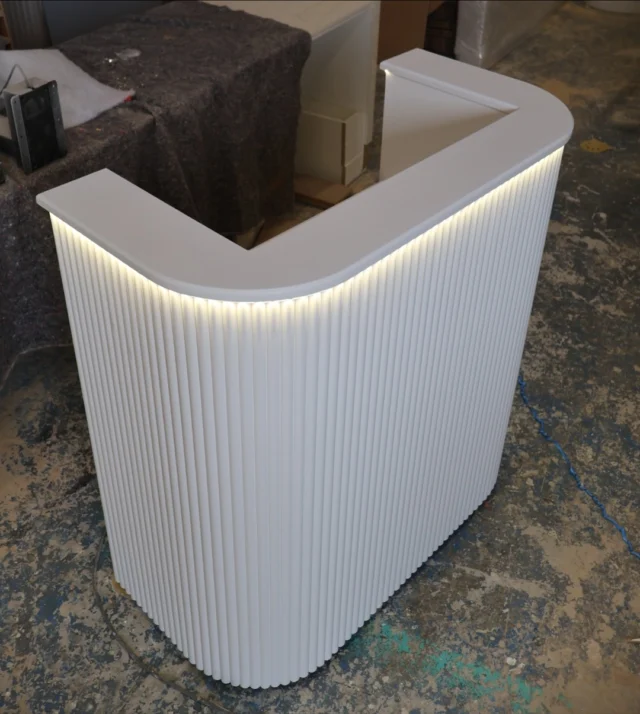 Bespoke Reception Desk, Flush Pine Reeds 🙏🏽