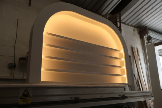 Bespoke curved wall display 🙌🏼