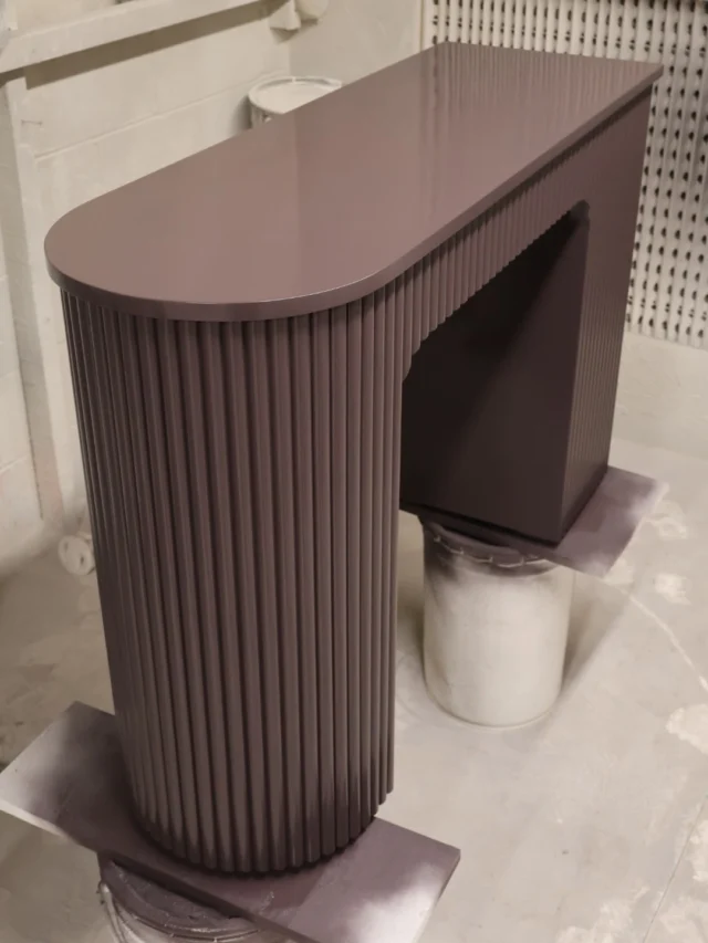 Bespoke single nail desk, Cherry Truffle 🤎